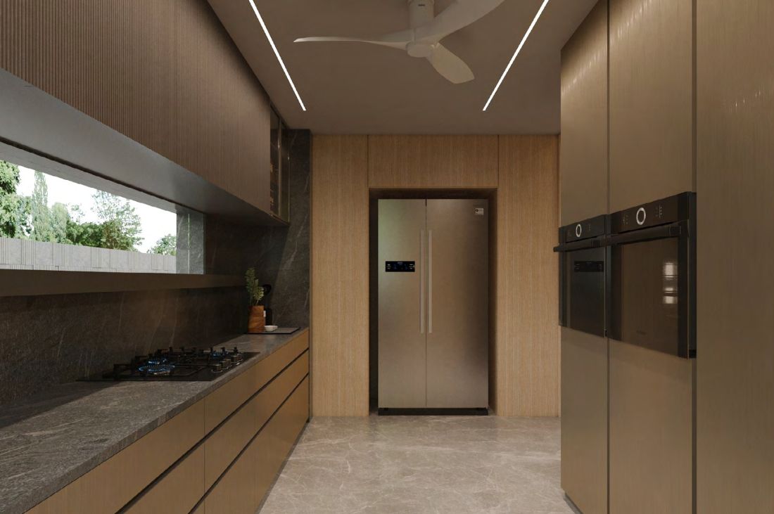 3D render of the kitchen from the design proposal